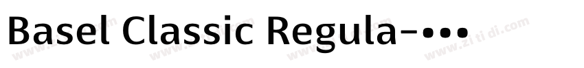 Basel Classic Regula字体转换